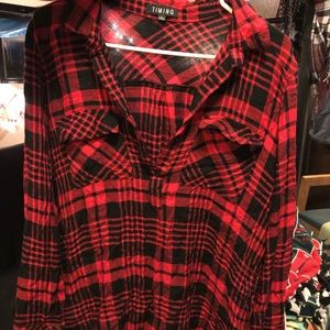 Red flannel shirt